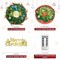 Christmas Wreath with Lights,Lighted Christmas Wreaths for Front Door with 45 Led Battery Operated 8 Modes Remote Control Timer,Indoor Outdoor 18 Inch Artificial Xmas Wreath Decorations
